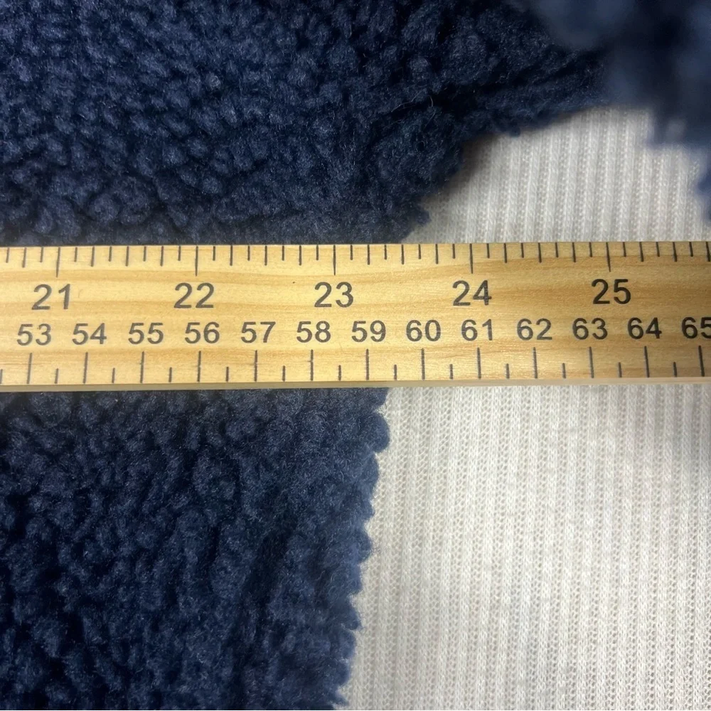 Vineyard Vines Size MEDIUM Fair Isle Sherpa Fleece Half Zip Pullover Sweatshirt - Picture 11 of 12